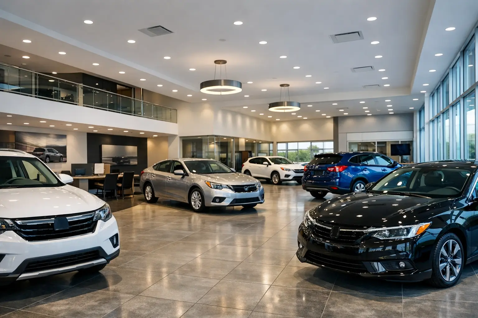 Autoland Hagen Showroom mit Neuwagen und Gebrauchtwagen